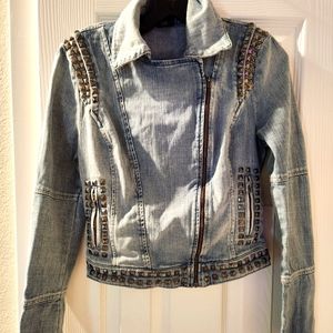 Denim Studded Guess Jacket